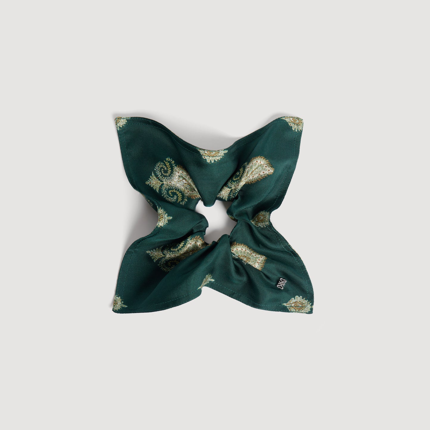 Chouchou Paisley print scrunchie Green