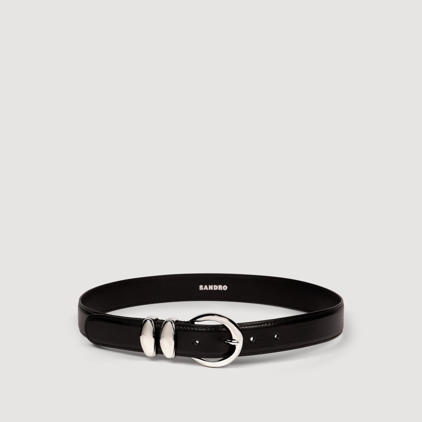 Ornella Belt Smooth Leather Belt Black