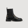 Saria Chelsea Leather Boots Black