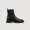 Saria Chelsea Leather Boots Black