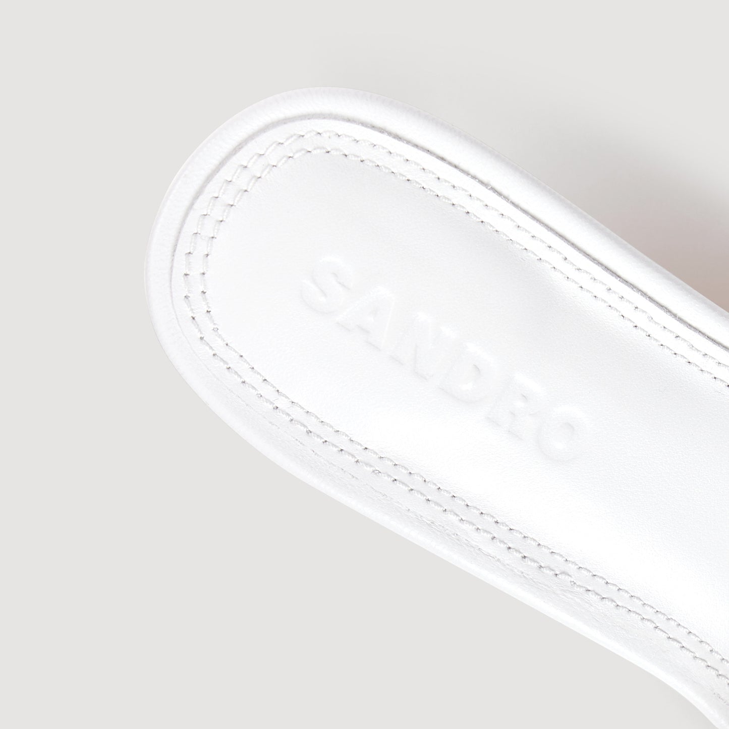 Lovely Heeled Leather Sandals White