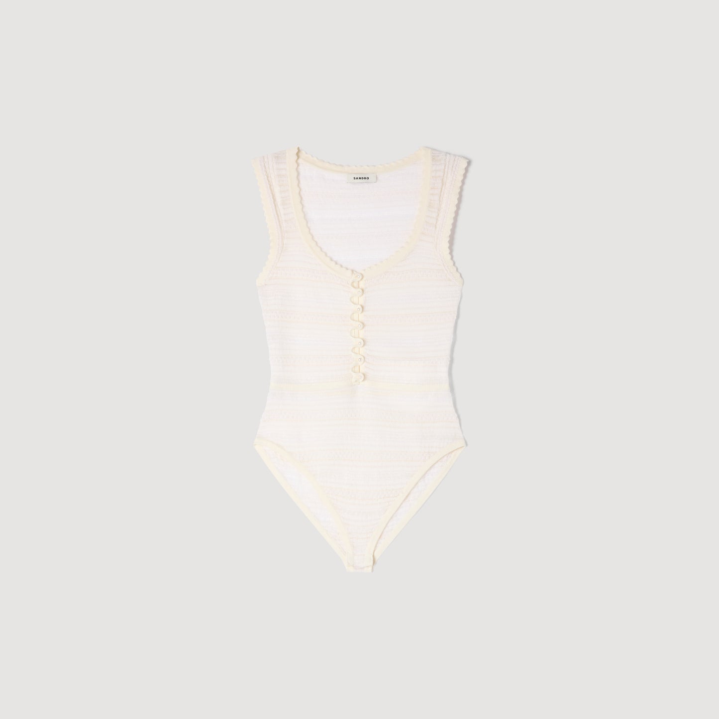 Zandaya Knit Bodysuit ECRU