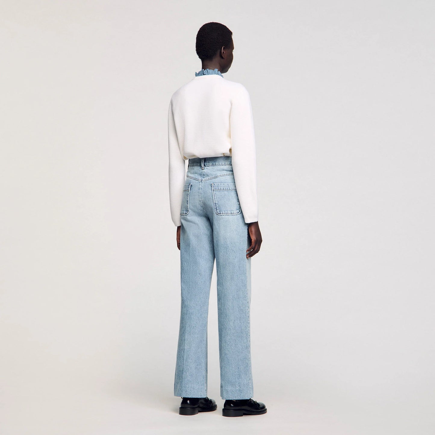 Oslo Wide-Leg Jeans Blue Jean