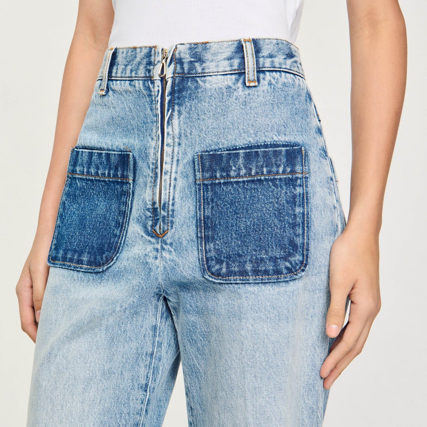 High-Rise Jeans Light Bu Jean