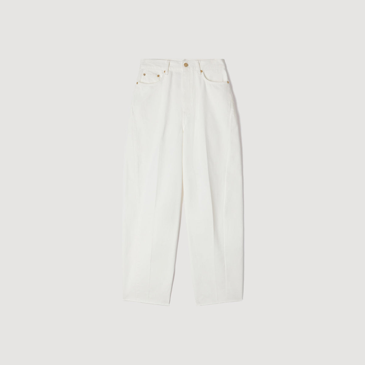 Ethan Barrel Jeans White