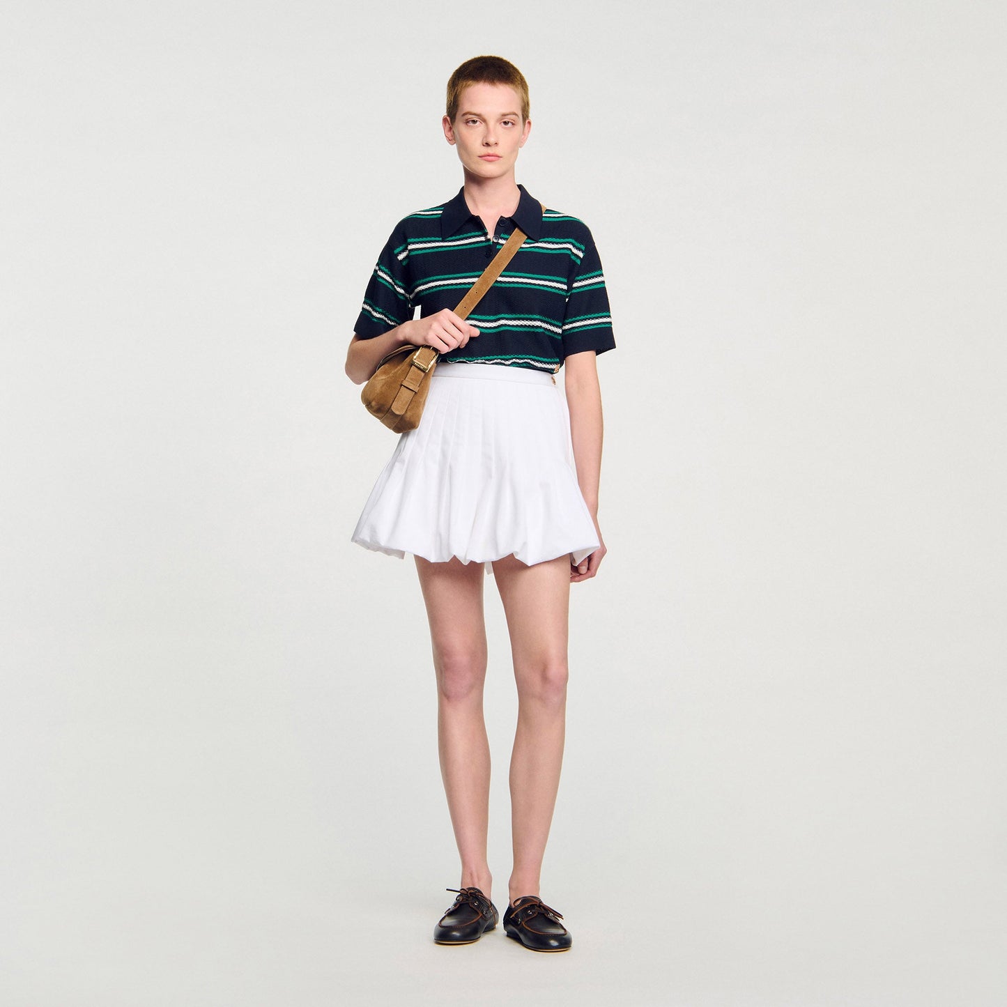 Meringue Short Bubble Skirt White