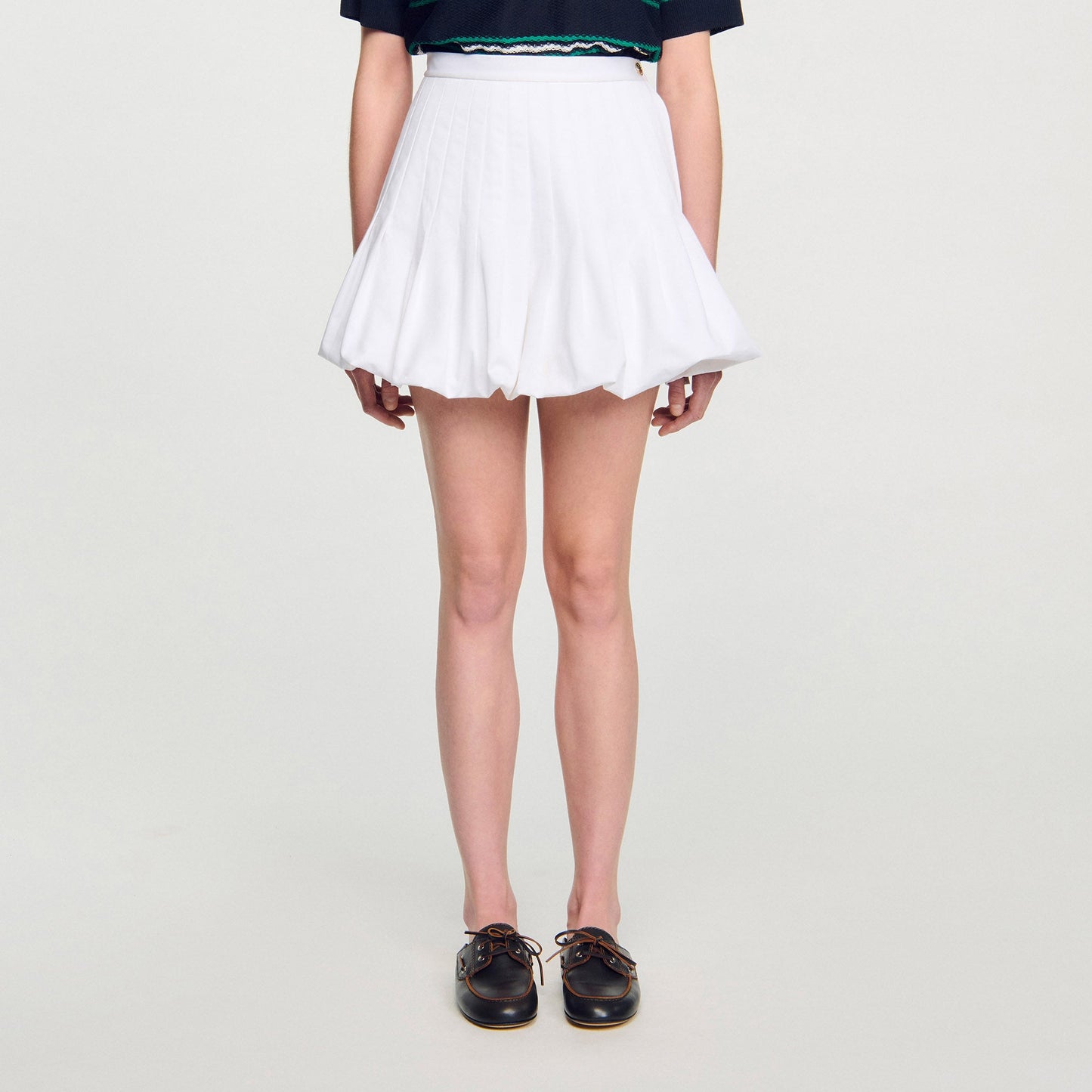 Meringue Short Bubble Skirt White