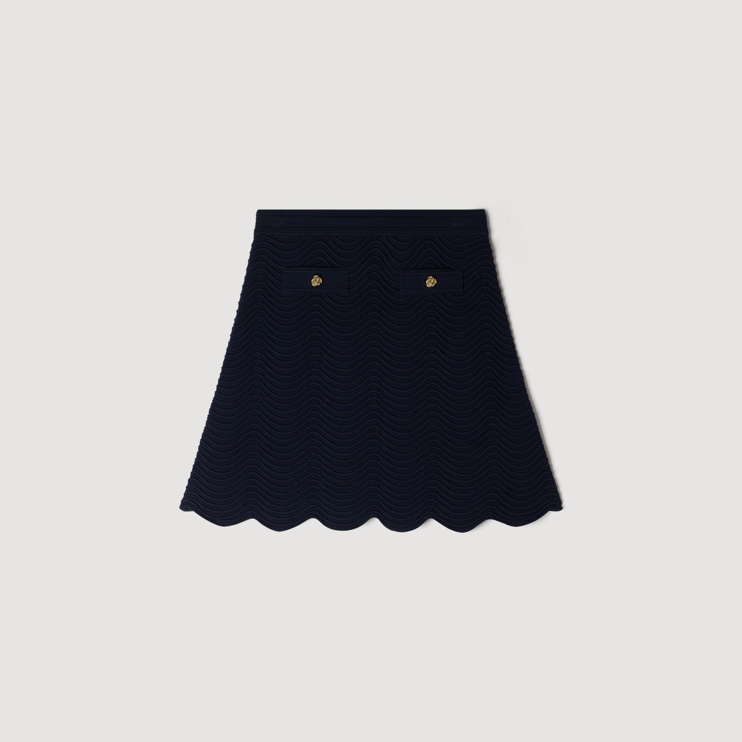 Bamba Short Knit Skirt Navy Blue