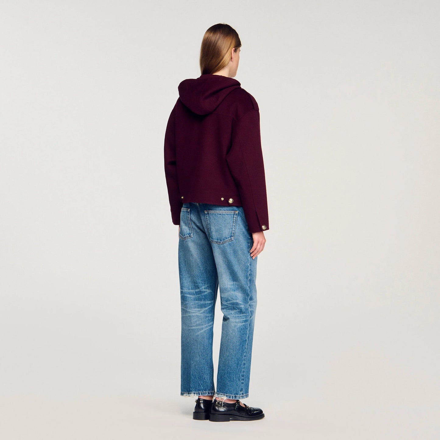 Marjane Double-Faced Wool Coat Bordeaux