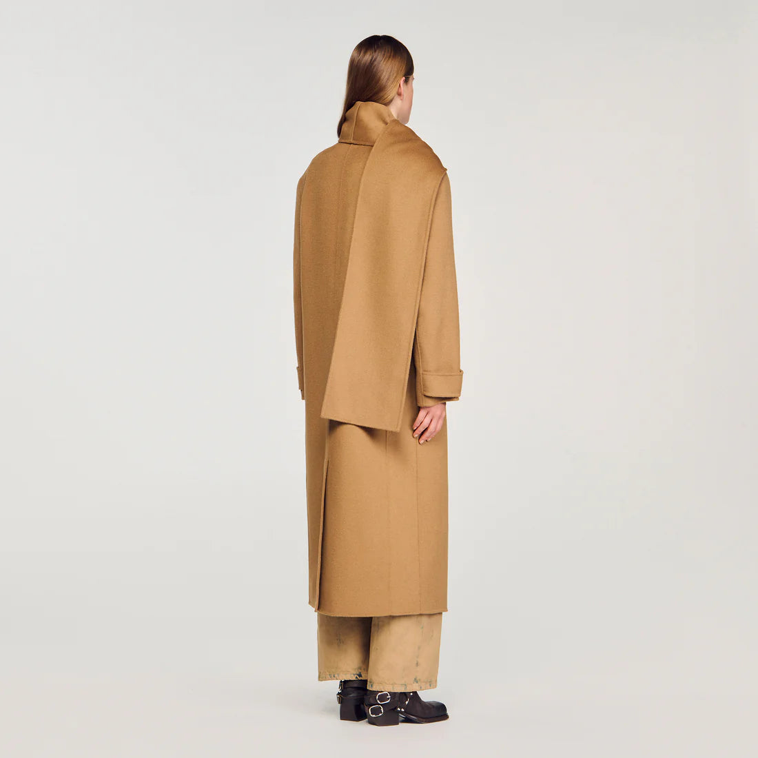 Uma Oversized Wool Coat Camel