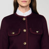 Jilliane Double-Faced Jacket Bordeaux
