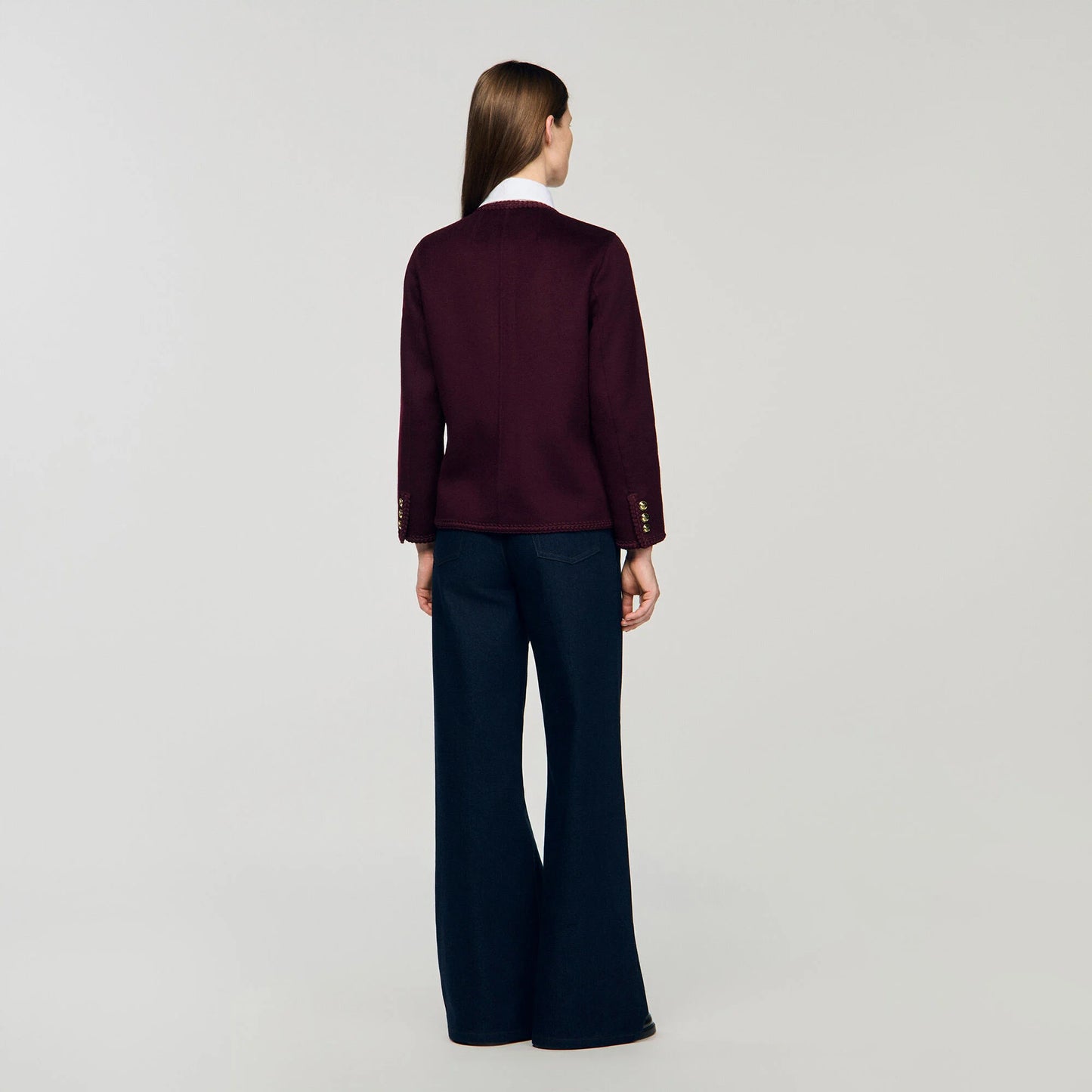 Jilliane Double-Faced Jacket Bordeaux