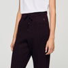 Vadim Knit Rhinestone-Covered Trousers Purple