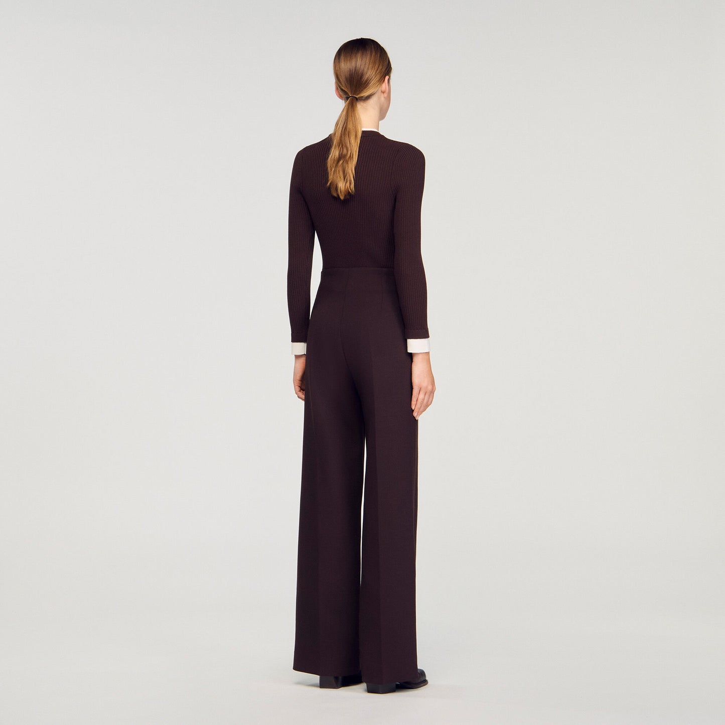 Stephen Flared Trousers Brown
