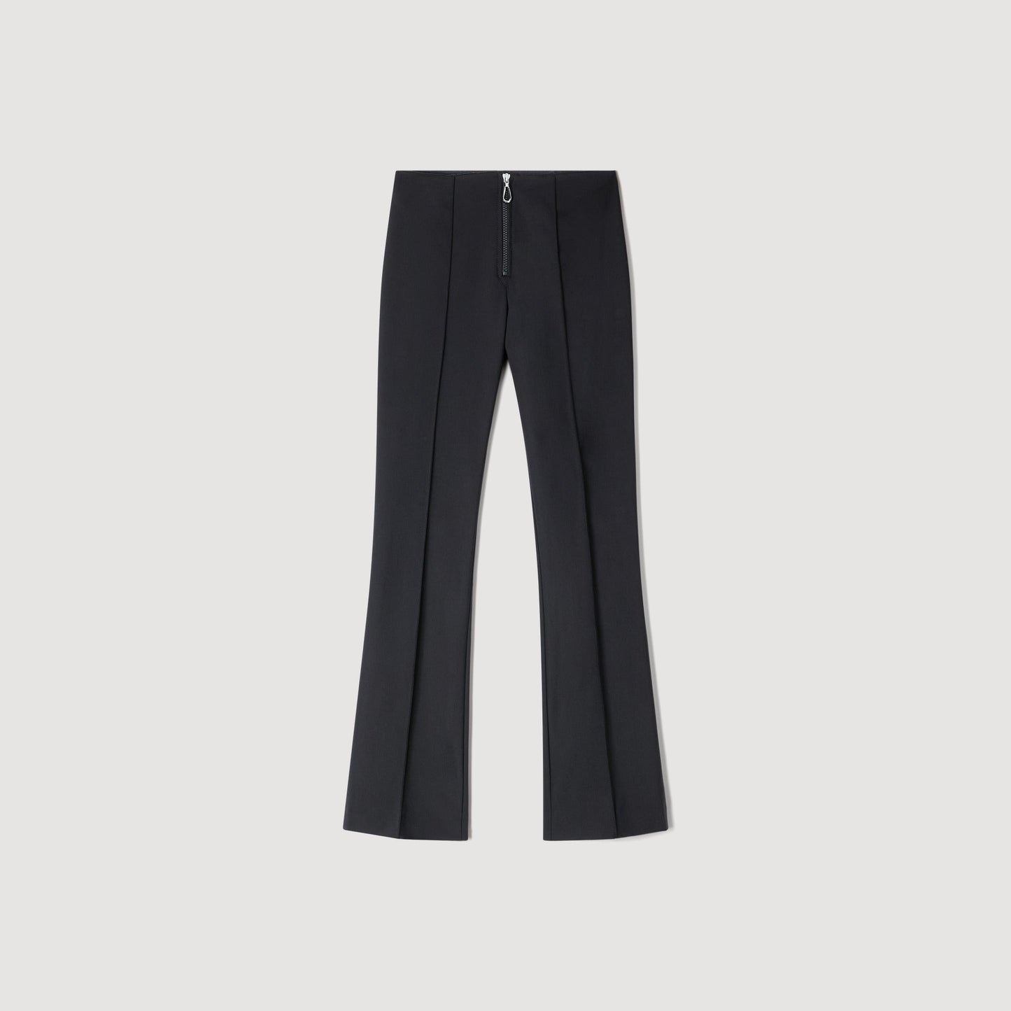 Mody Pleat And Zip Trousers BLACK