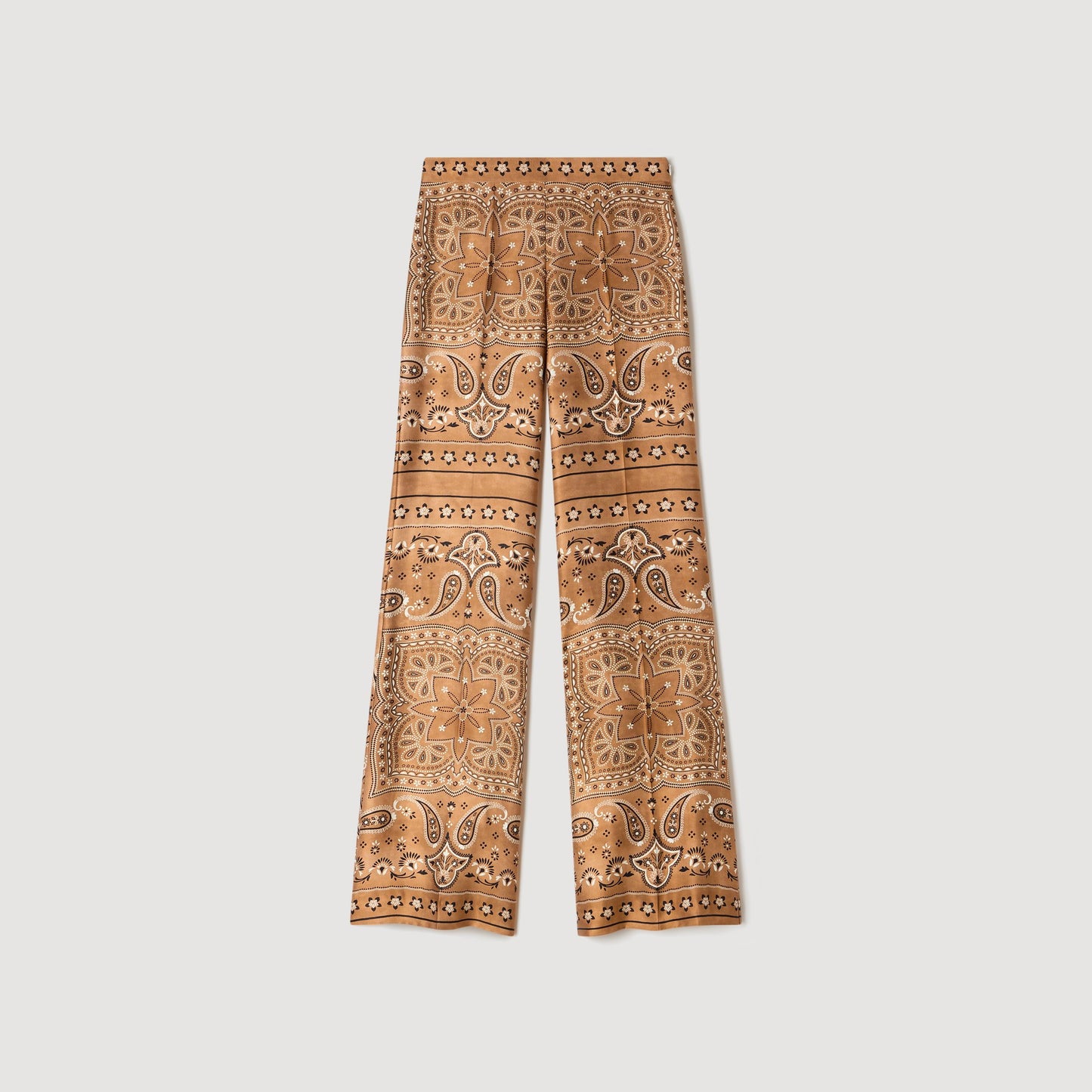 Darius Bandana-Print Floaty Trousers BROWN / BLACK