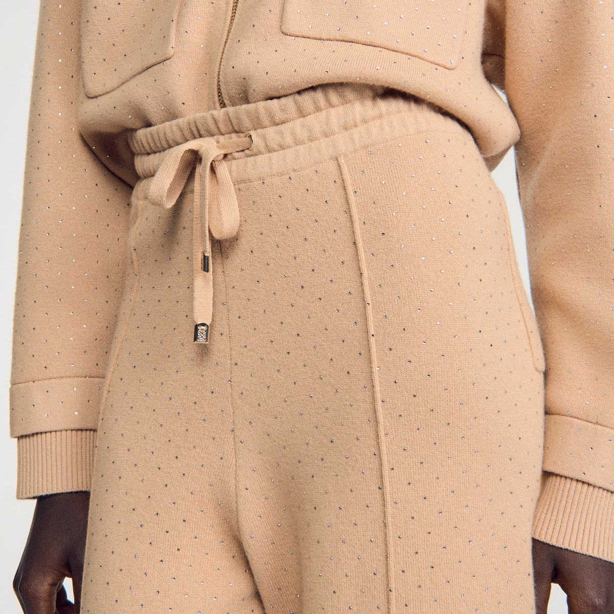 Lucay Rhinestone Jogging Trousers Camel