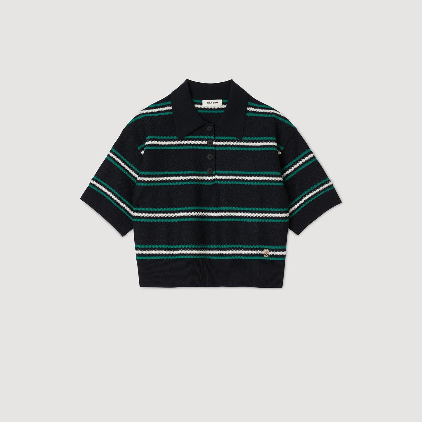 Grimaud Polo-Neck Jumper Navy Blue