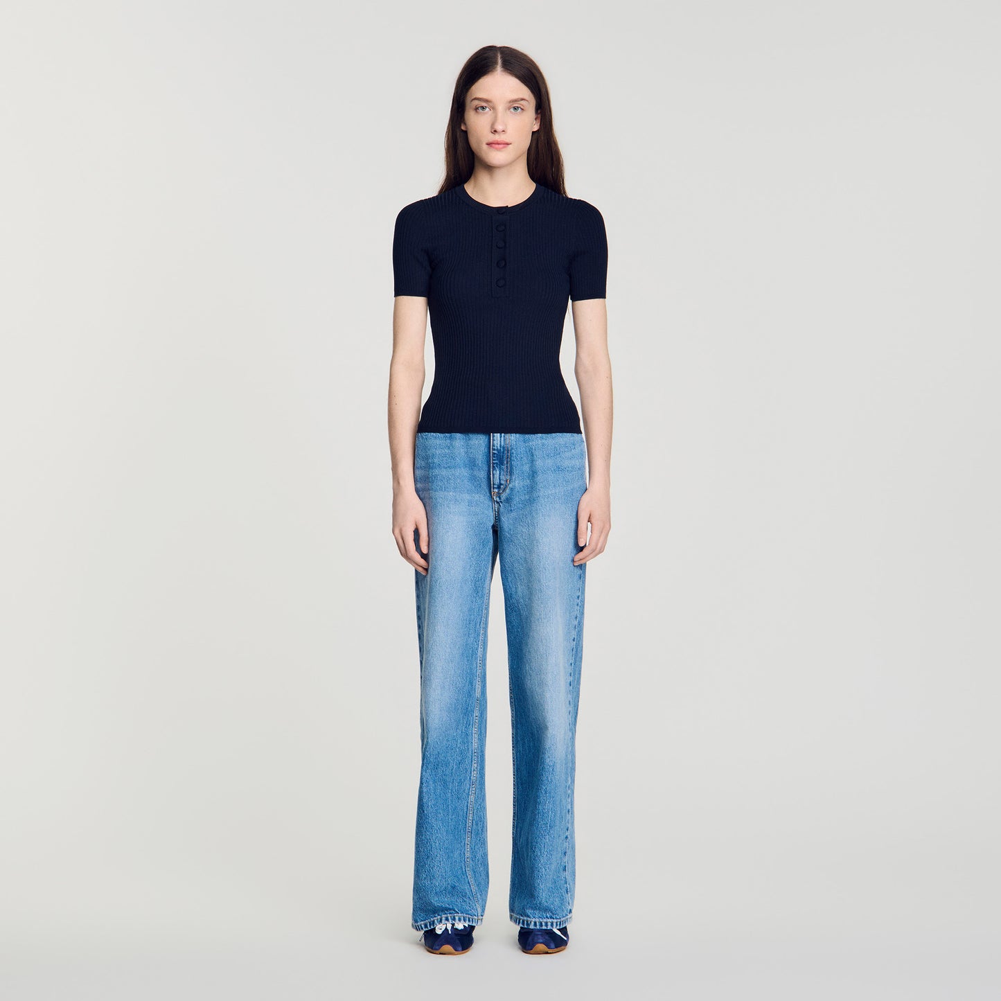 Ingrid Knit Jumper Navy Blue