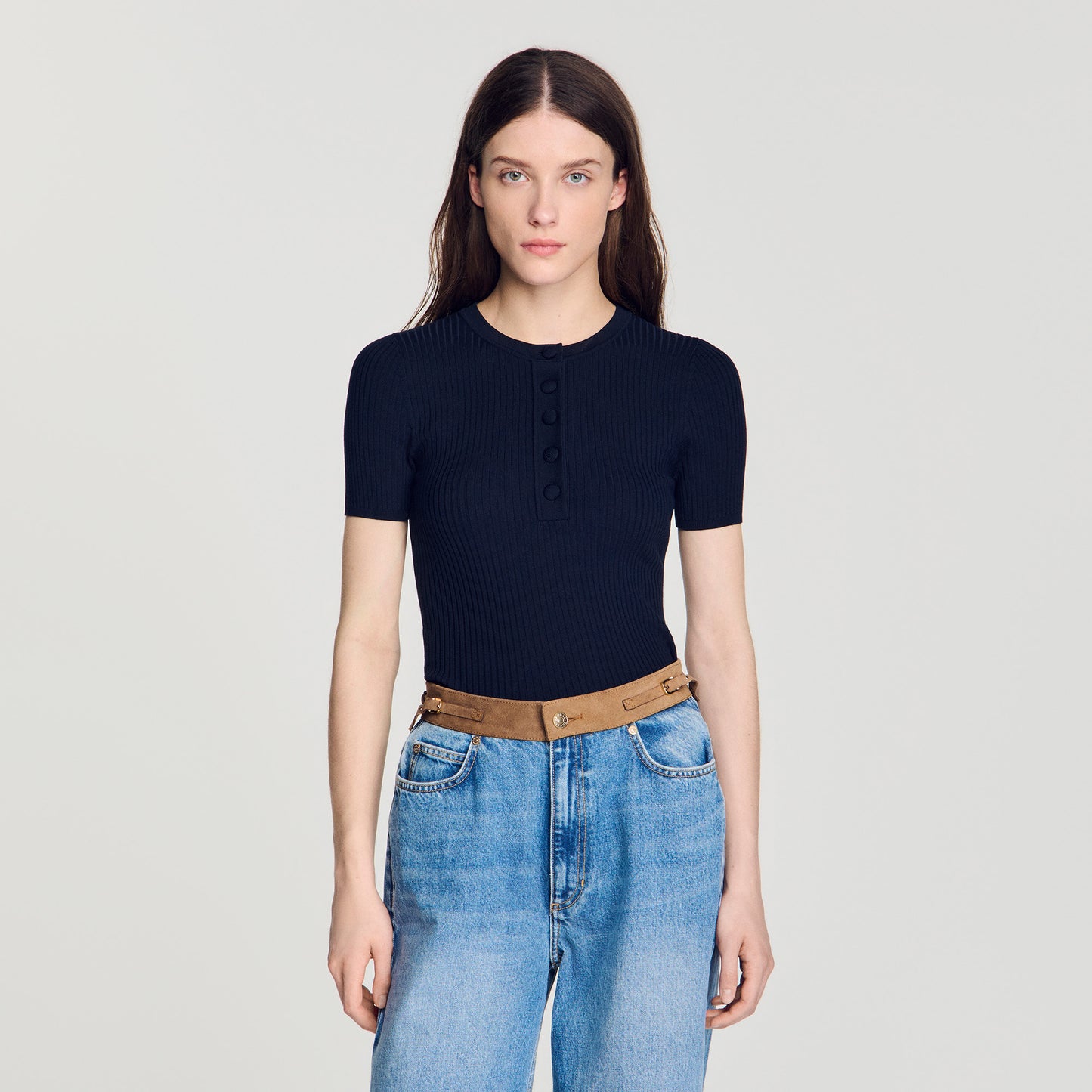 Ingrid Knit Jumper Navy Blue