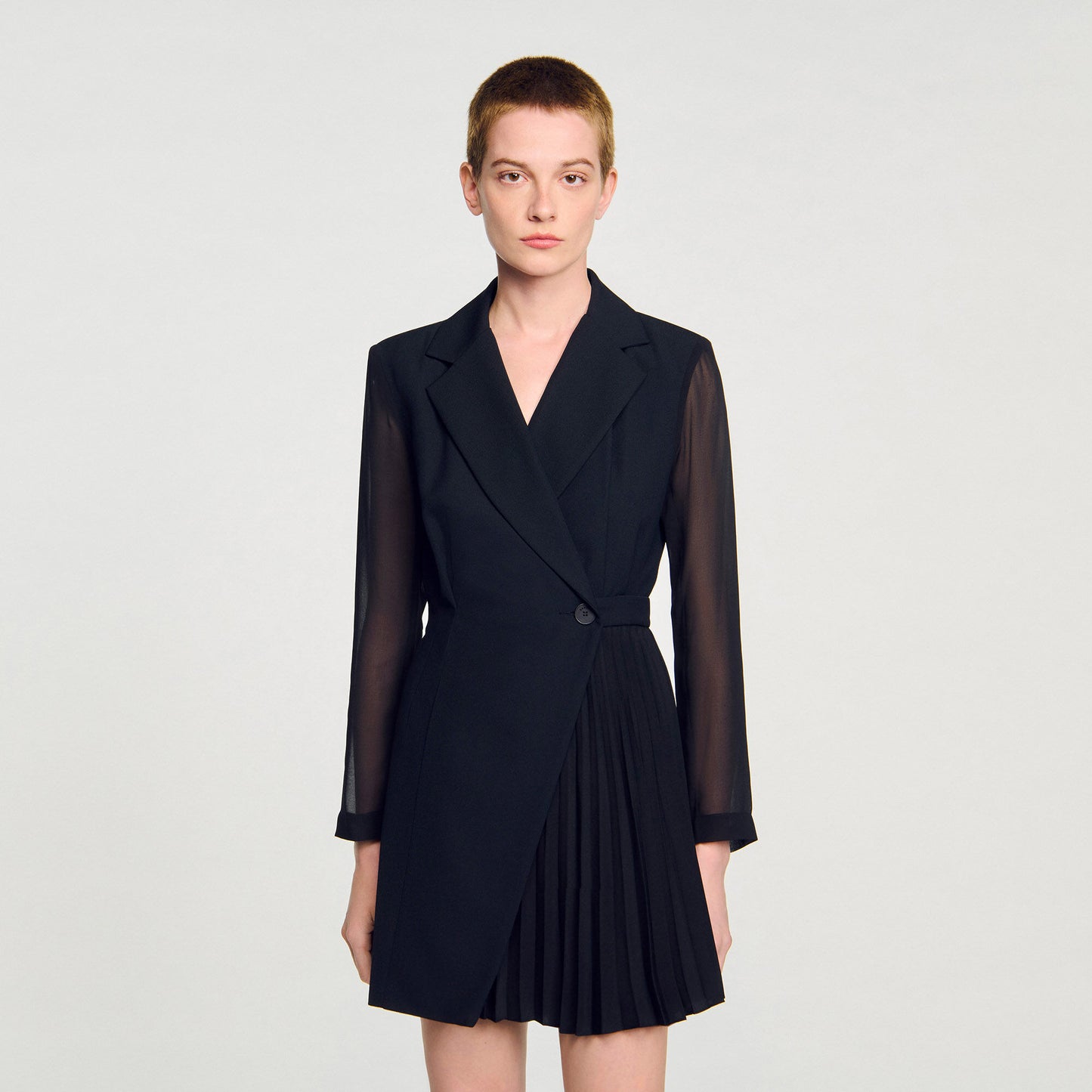 Lilela Wraparound Dress Black