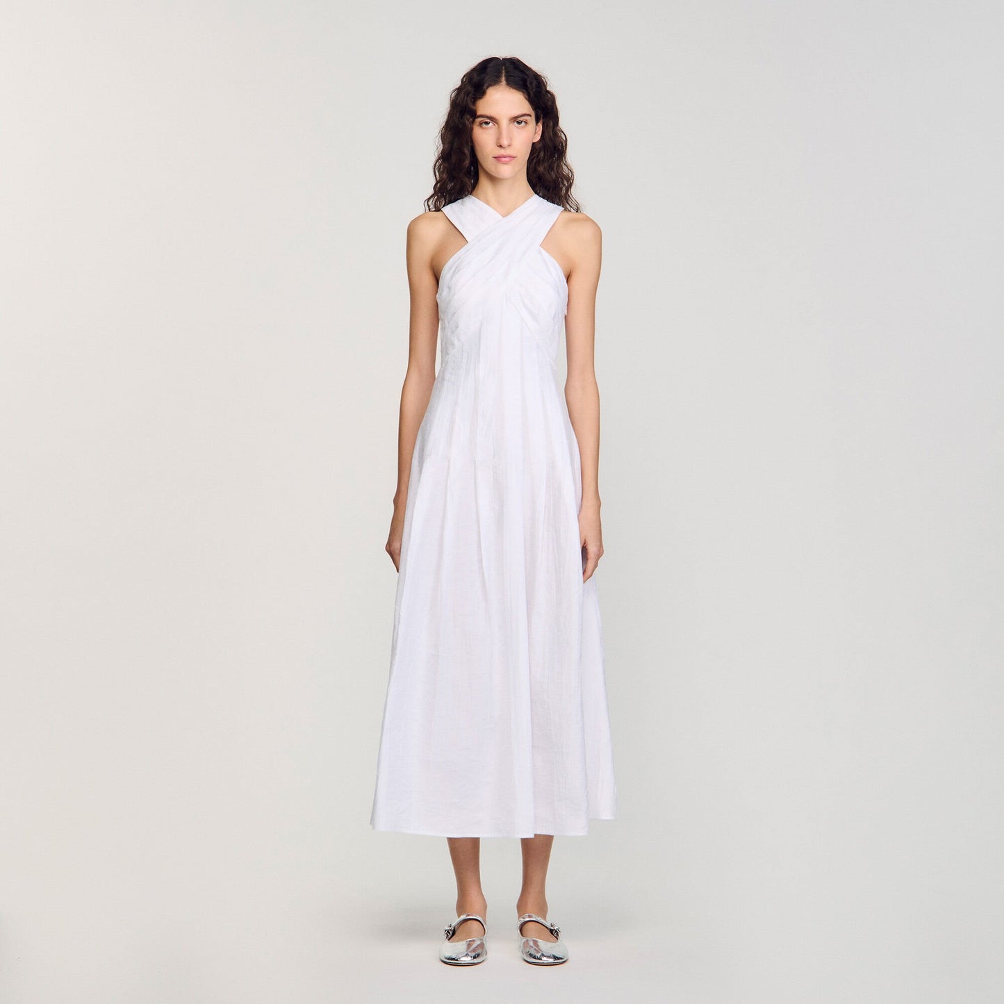 Wrap Maxi Dress White