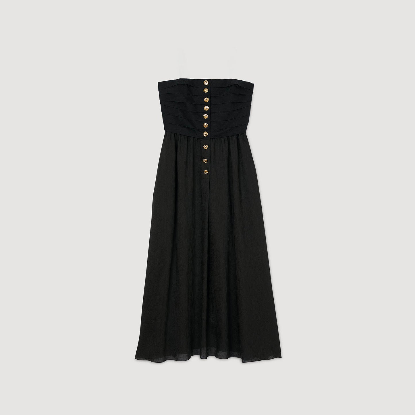 Nazareth Long Bustier Dress Black