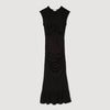 Draped Maxi Dress Black
