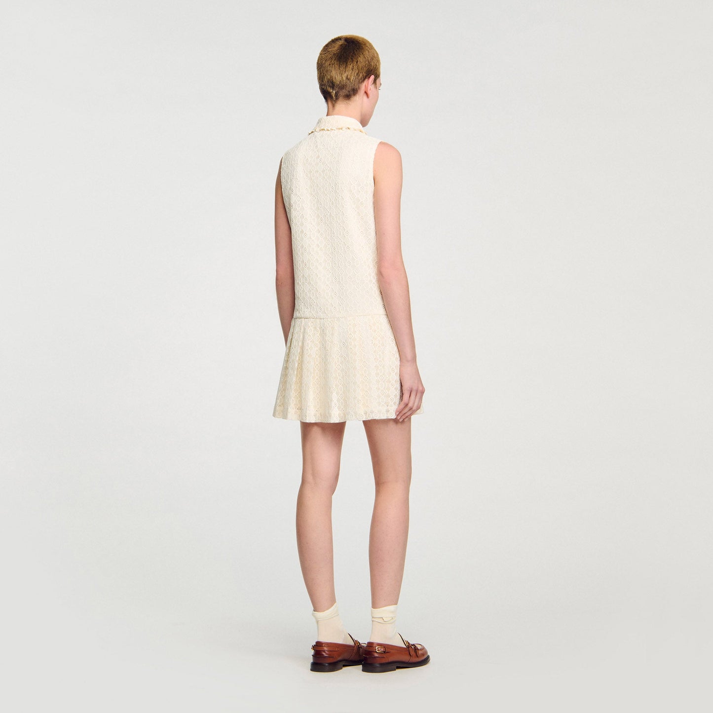 Constantine Short Lace Dress Ecru