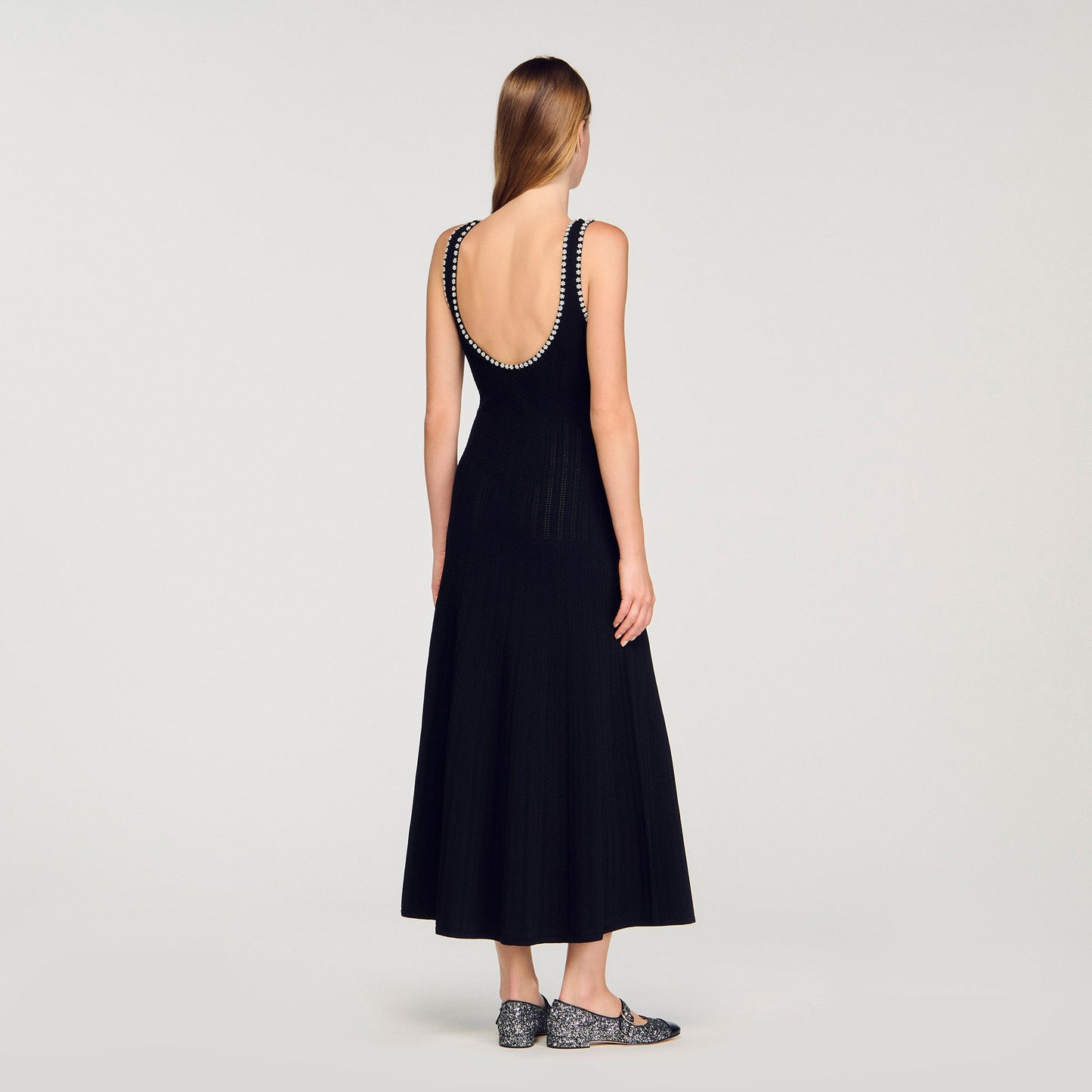 Manuella Beaded Dress Black