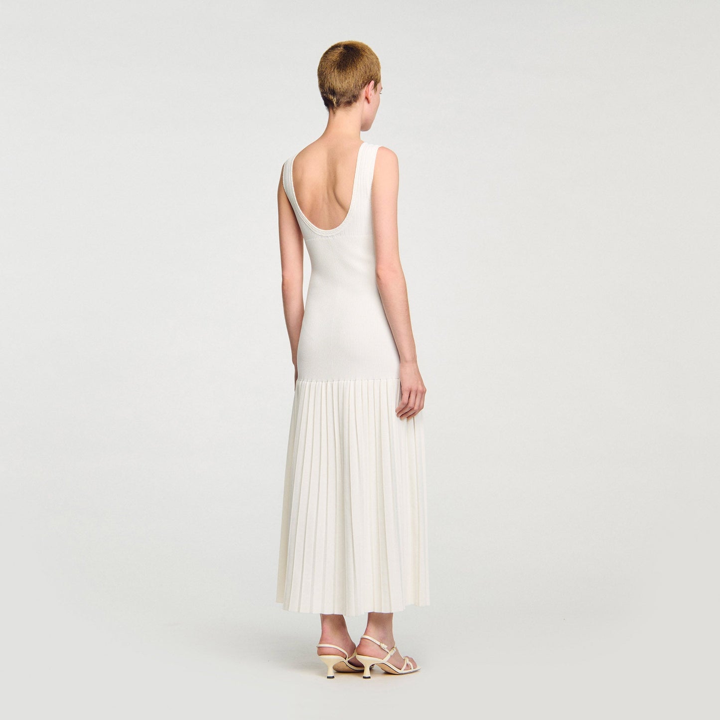 Bella Knit Maxi Dress Ecru