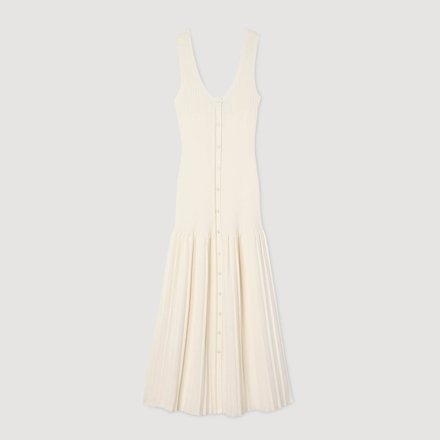 Bella Knit Maxi Dress Ecru