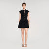 Constance Short Knit Dress Black