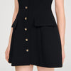 Constance Short Knit Dress Black
