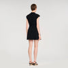 Constance Short Knit Dress Black