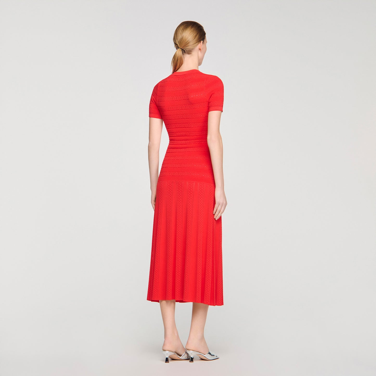 Milona Knit Maxi Dress Red