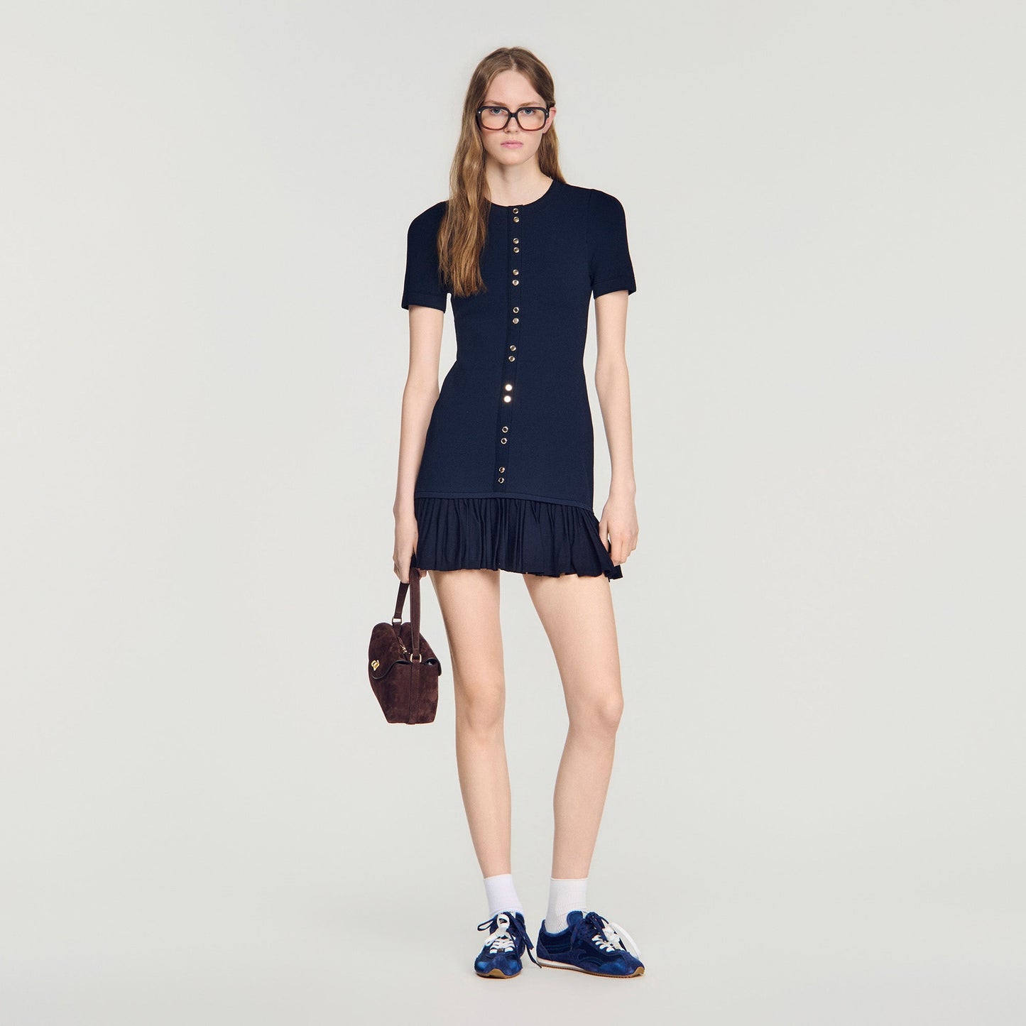 Keira Structured Dress Midnight Blue