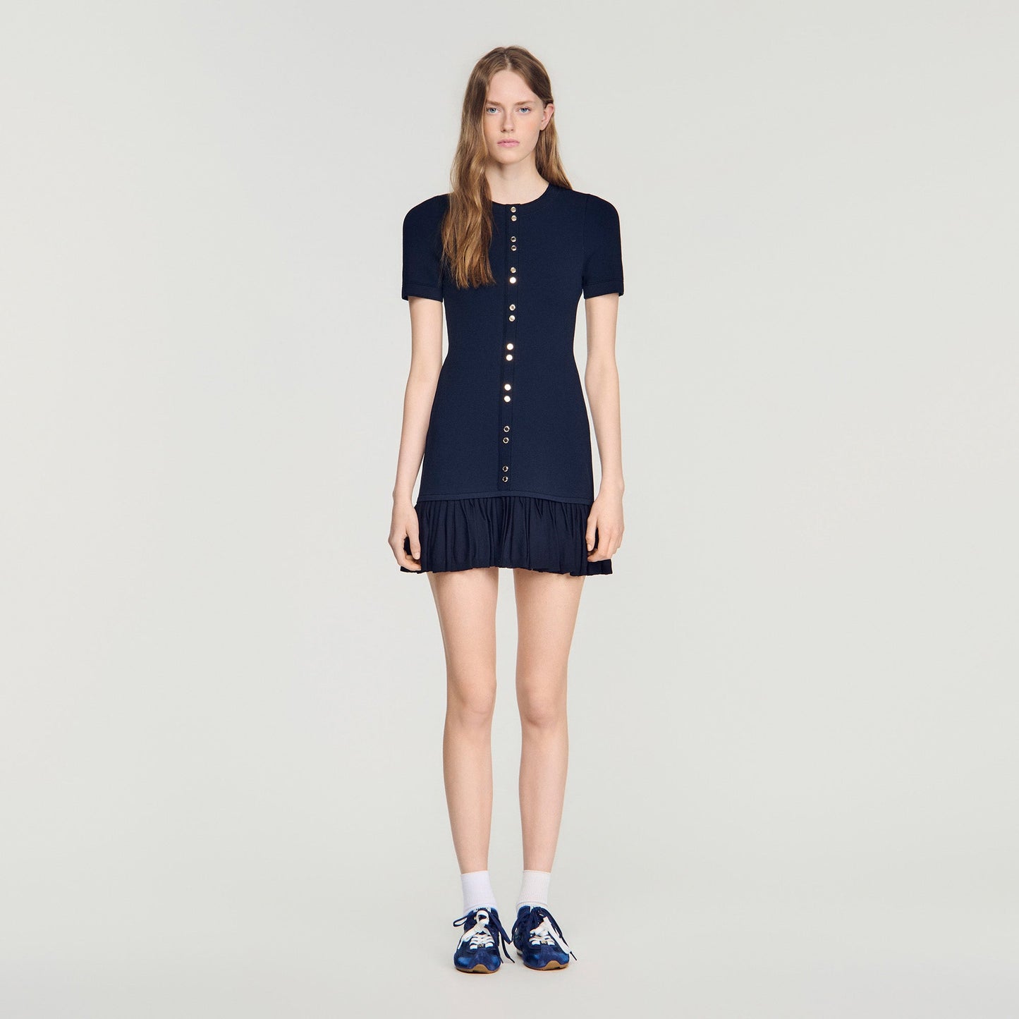 Keira Structured Dress Midnight Blue