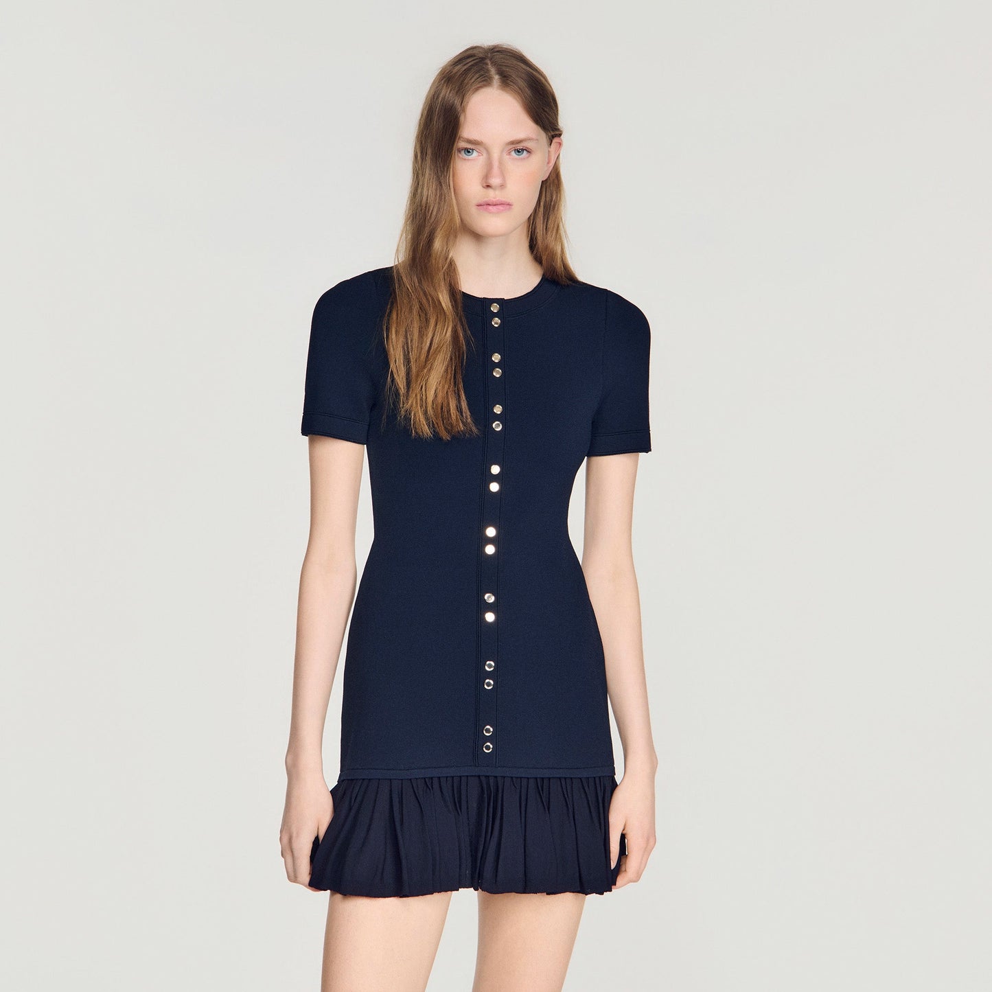Keira Structured Dress Midnight Blue