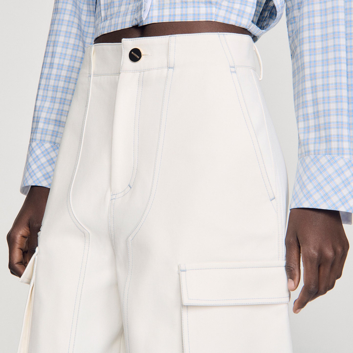 Tilio Wide-Leg Cotton Bermuda Shorts White
