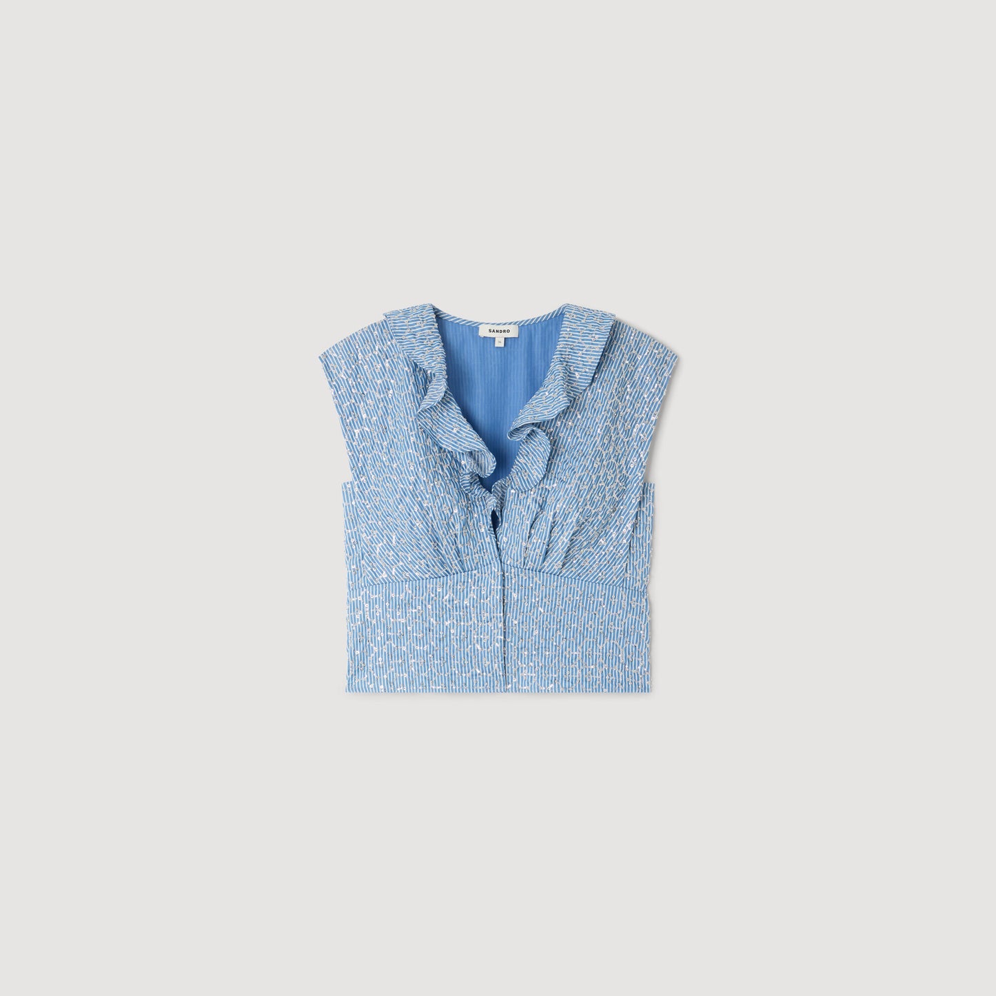 Iseo Sequin Top Blue