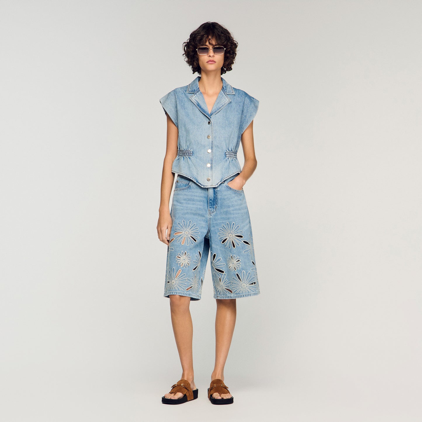 Kurtis Denim Top Blue Jean