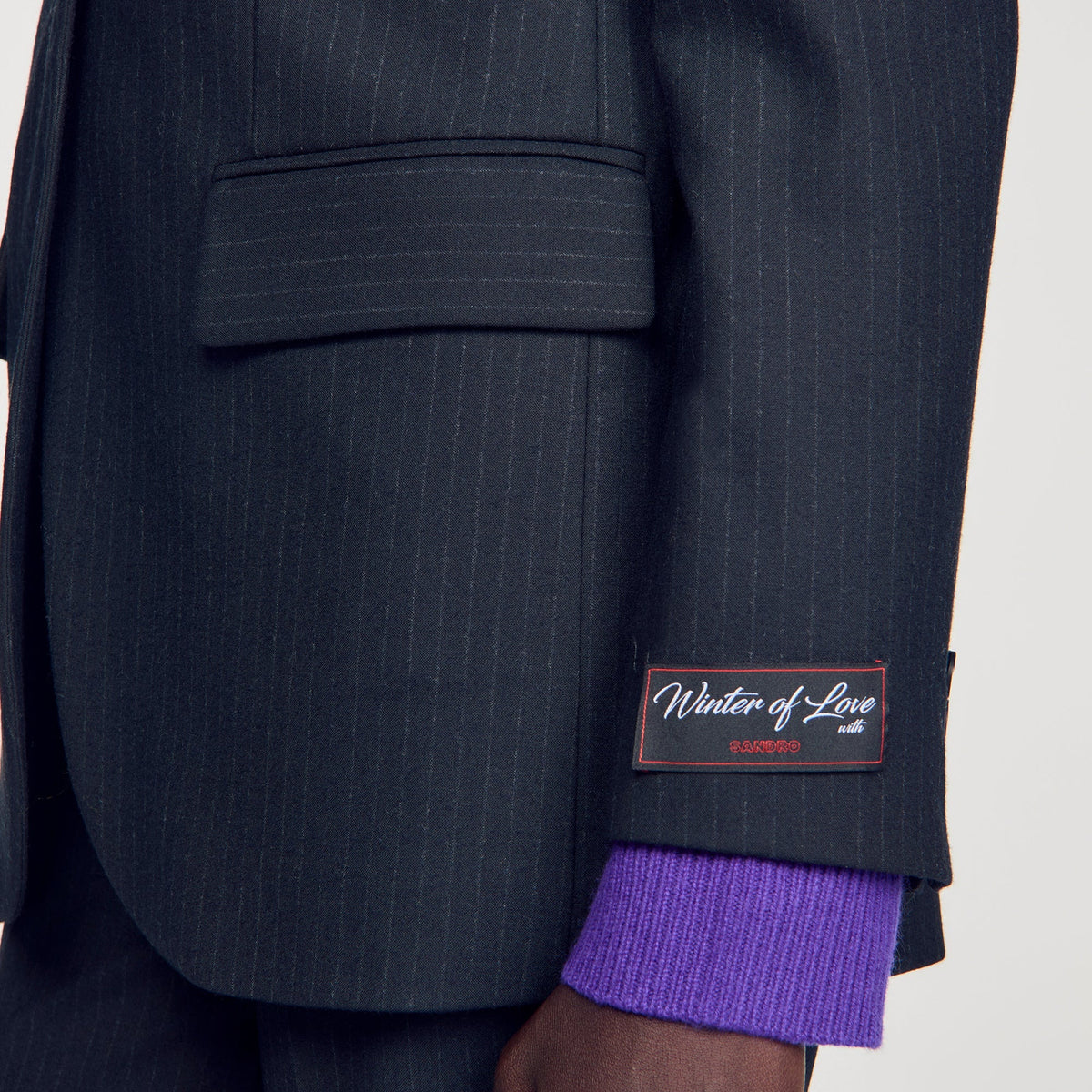 Victoire Wool Suit Jacket Navy Blue