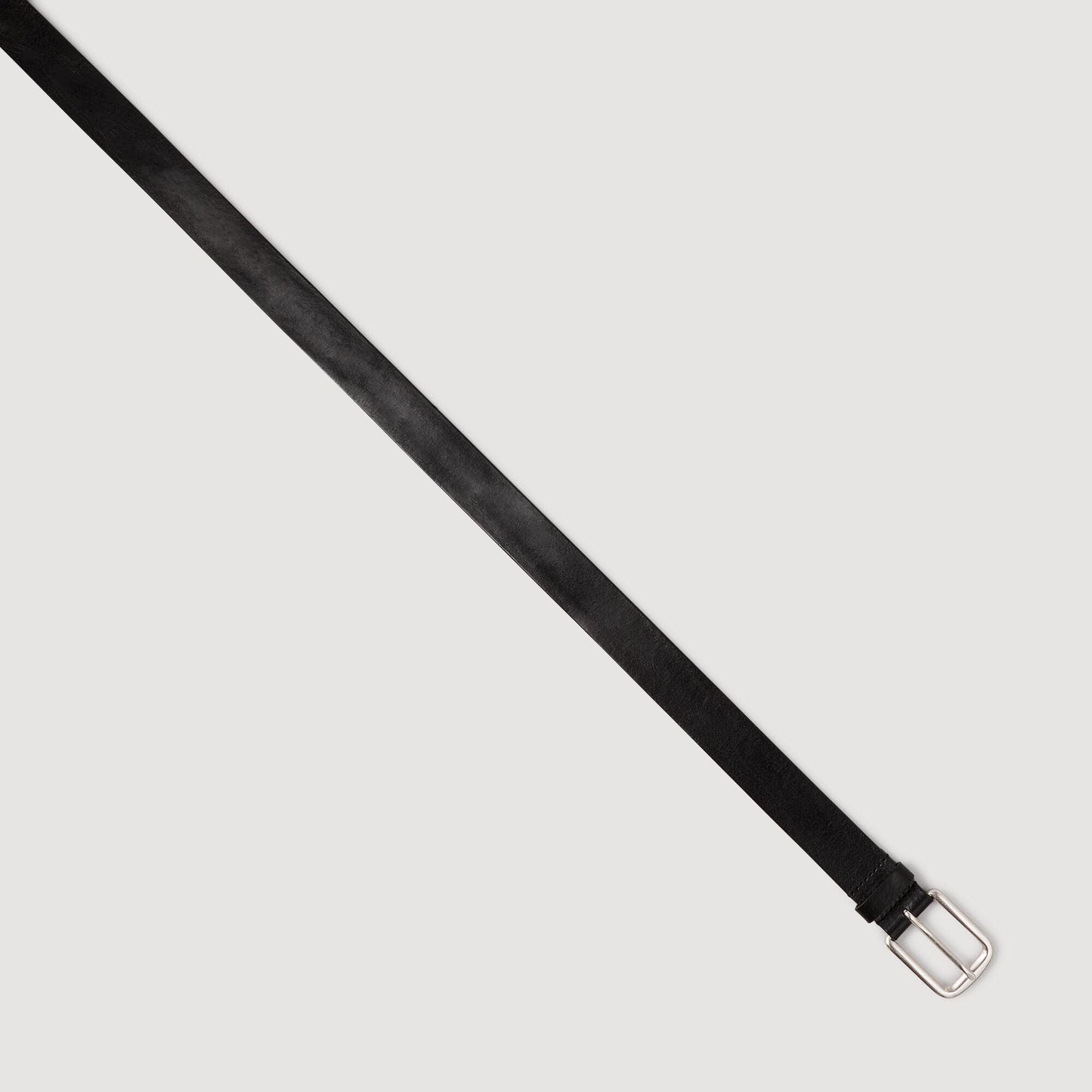 Vegetable-Tanned Leather Belt Black