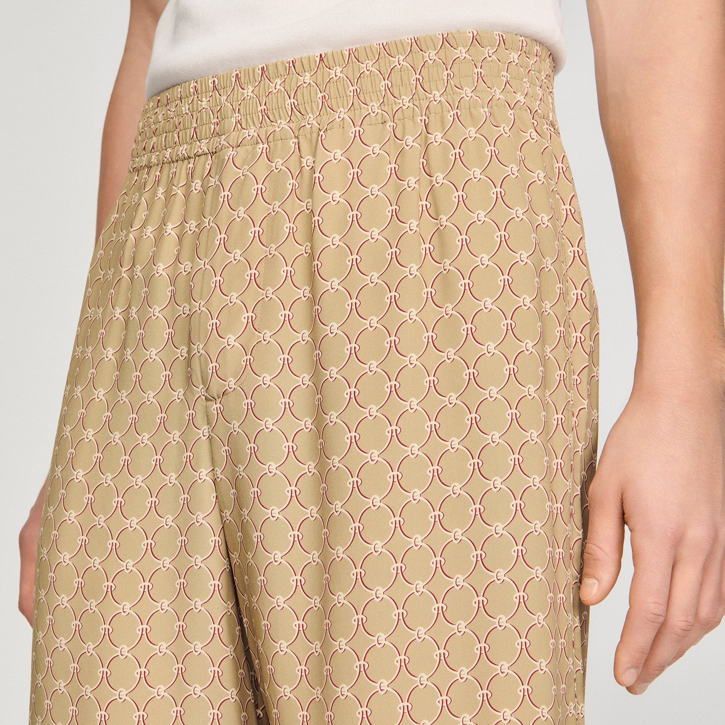 Catena Short Link Print Floaty Shorts HAVANE