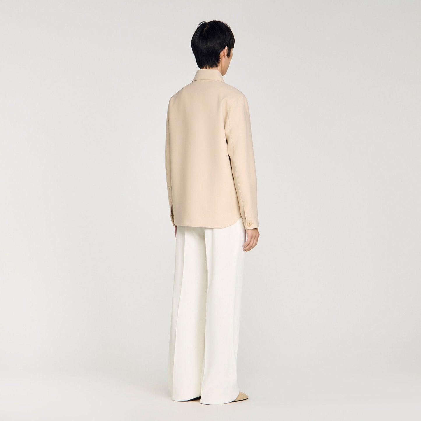 Overshirt Buttoned Overshirt Beige