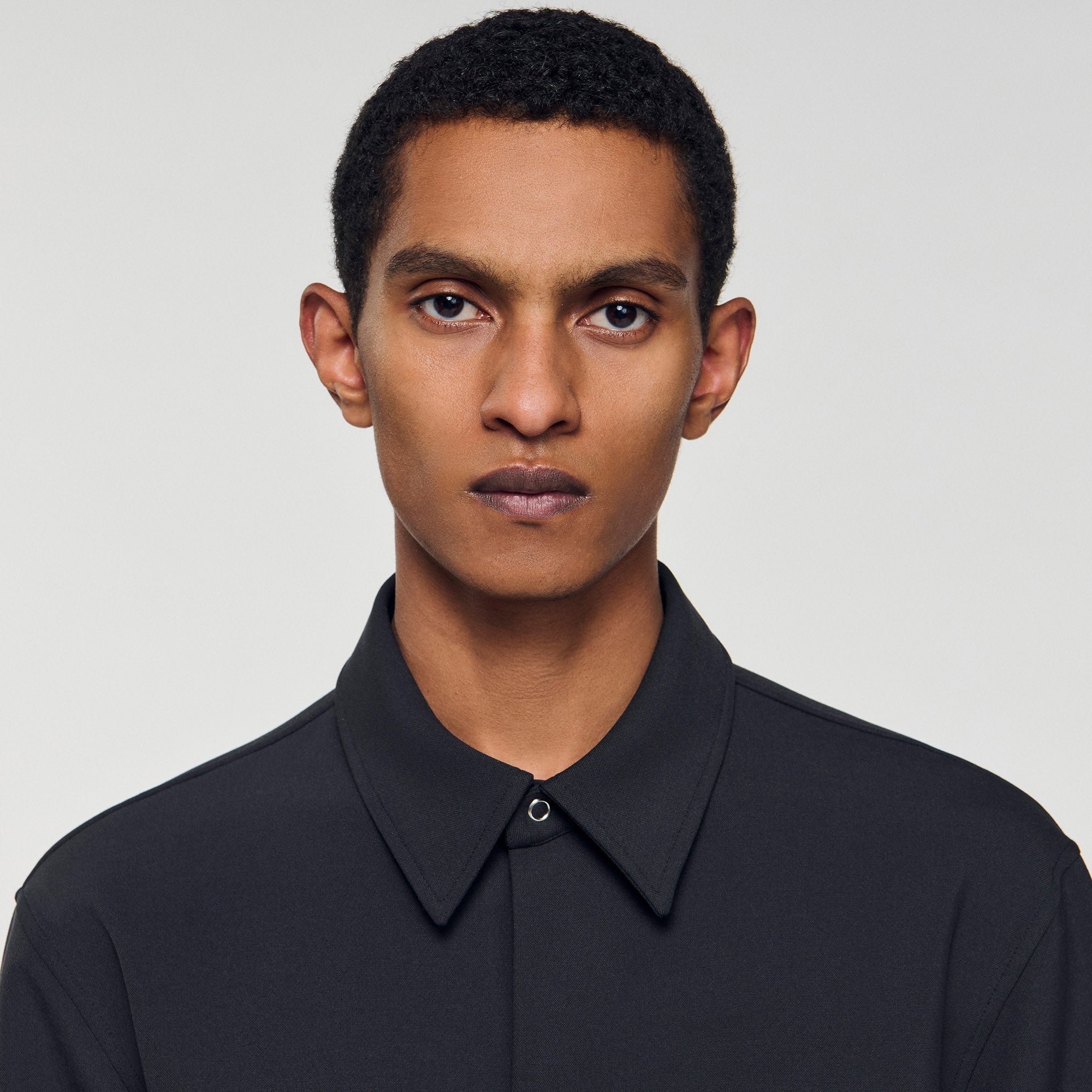 Joker Minimal Long-Sleeved Jersey Shirt Dark Grey