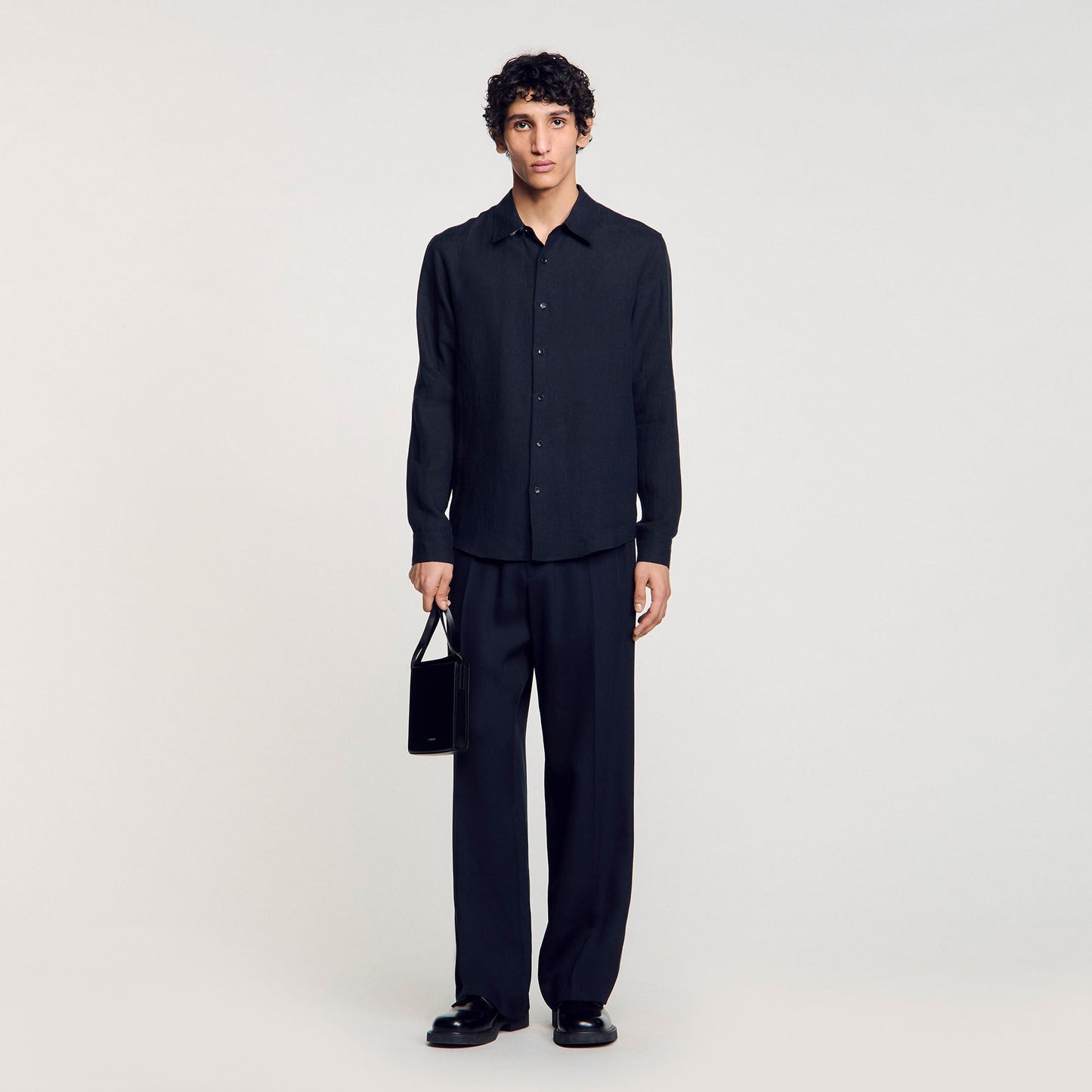 Linen Shirt Linen Shirt Navy Blue