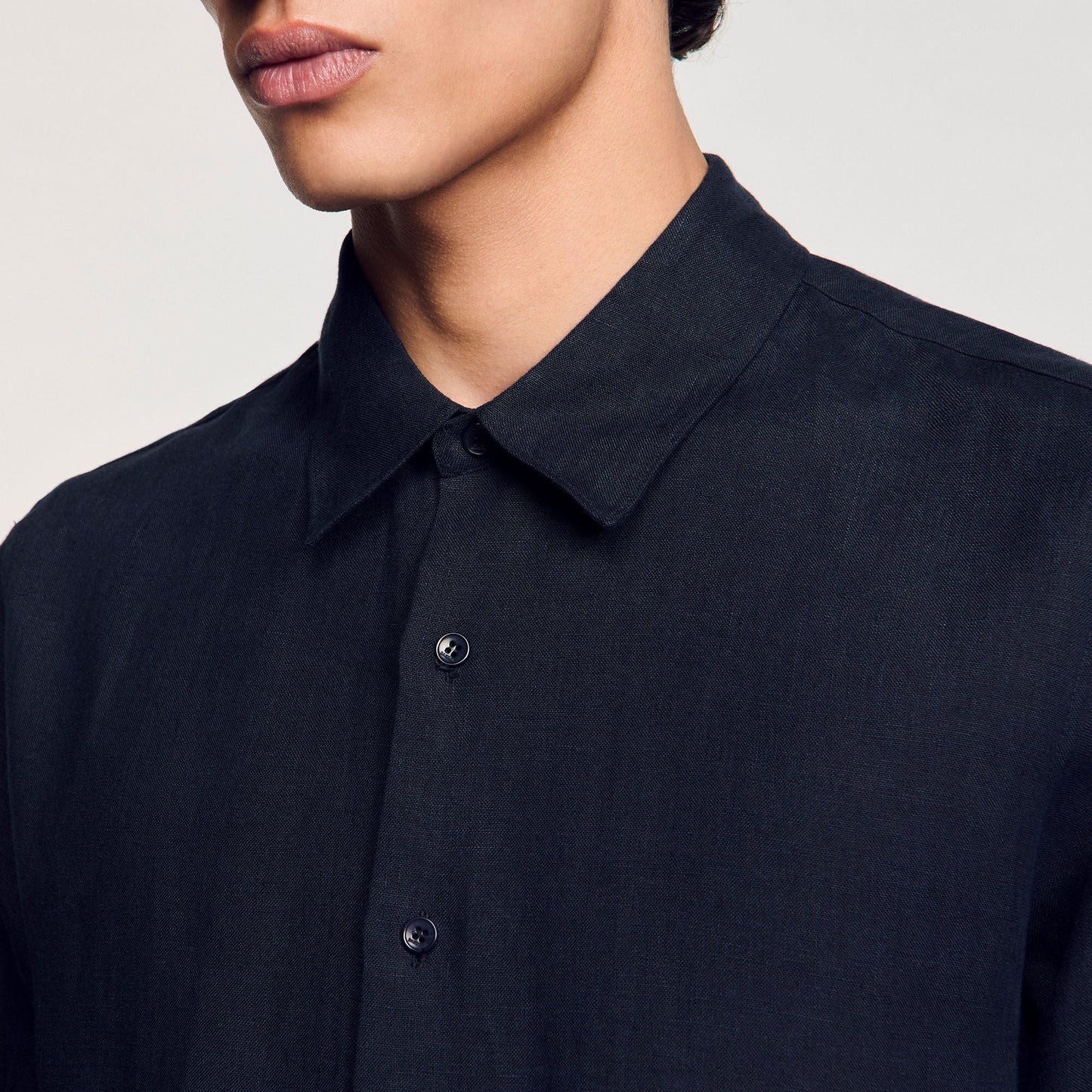 Linen Shirt Linen Shirt Navy Blue