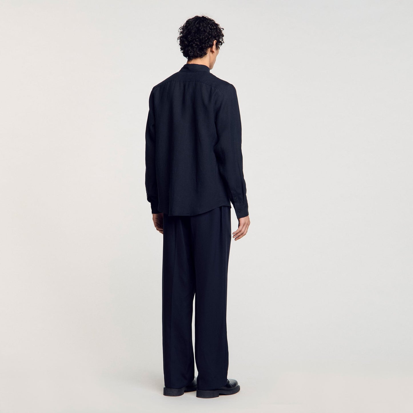Linen Shirt Linen Shirt Navy Blue